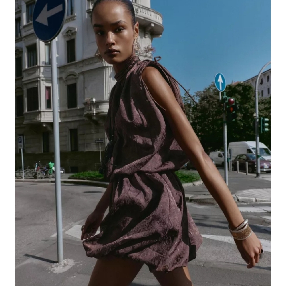 Zara Chocolate Mini Dress - Picture 5 of 6